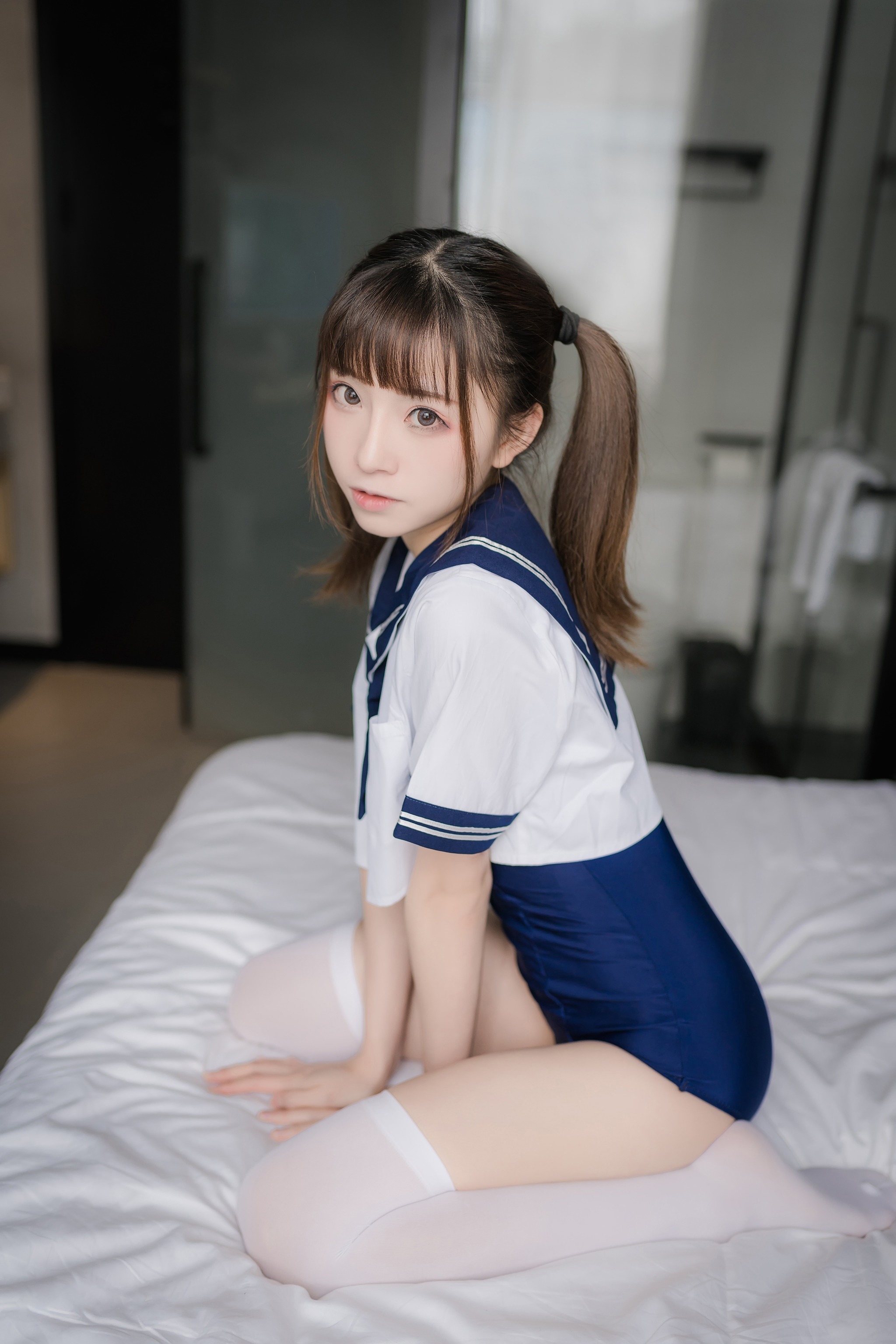 图片[1]-Kitaro_绮太郎 – NO.125 泳装JK[43P]-XikXak